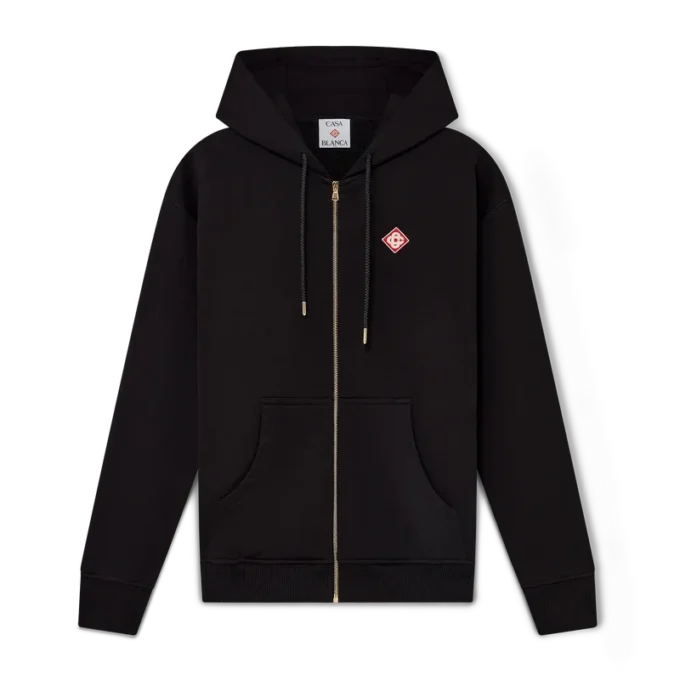 Elmas Logolu Fermuarlı Kapüşonlu Sweatshirt Elmas Logolu Fermuarlı Kapüşonlu Sweatshirt