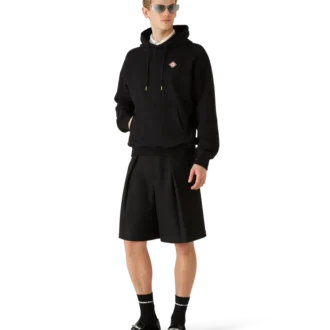 Elmas Logolu Kapüşonlu Sweatshirt