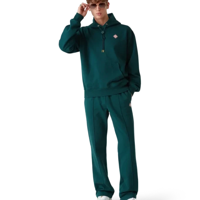 Elmas Logolu Kapüşonlu Sweatshirt