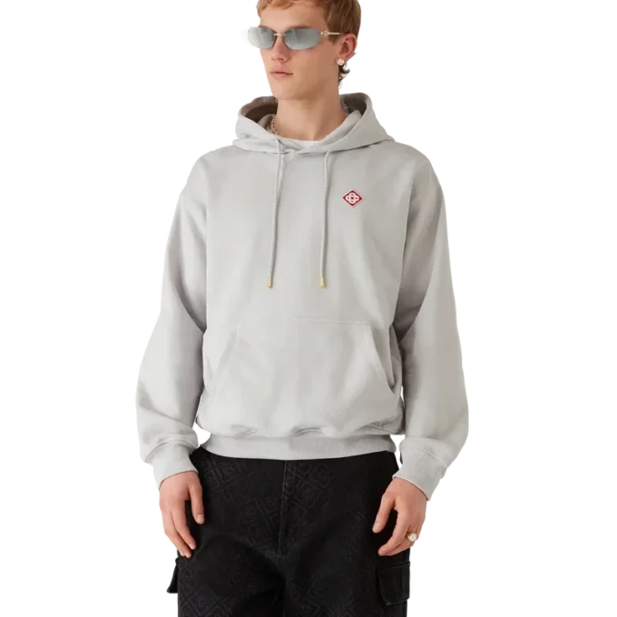 Elmas Logolu Kapüşonlu Sweatshirt