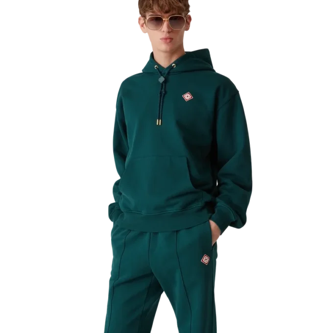 Elmas Logolu Kapüşonlu Sweatshirt