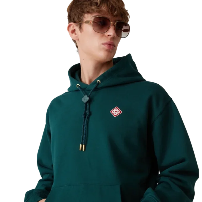 Elmas Logolu Kapüşonlu Sweatshirt