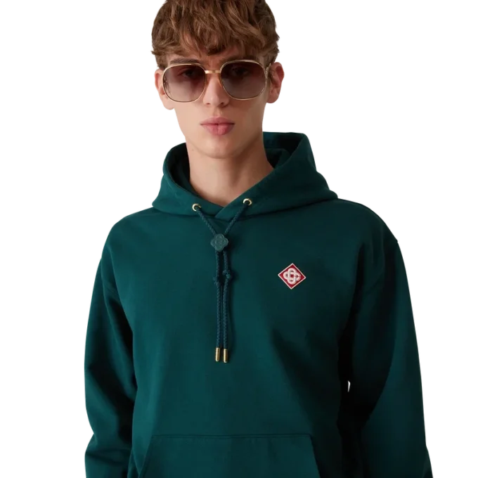 Elmas Logolu Kapüşonlu Sweatshirt