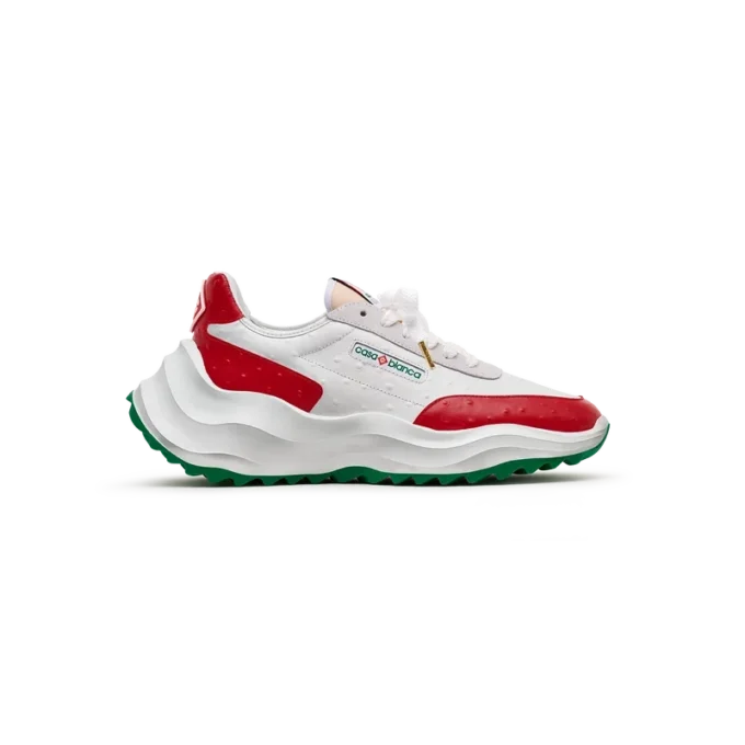 Erkek Atlantis Kırmızı Devekuşu Sneaker