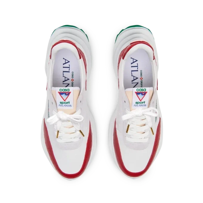 Erkek Atlantis Kırmızı Devekuşu Sneaker