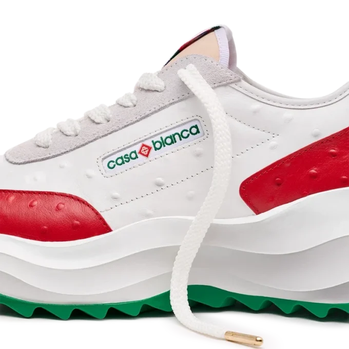 Erkek Atlantis Kırmızı Devekuşu Sneaker