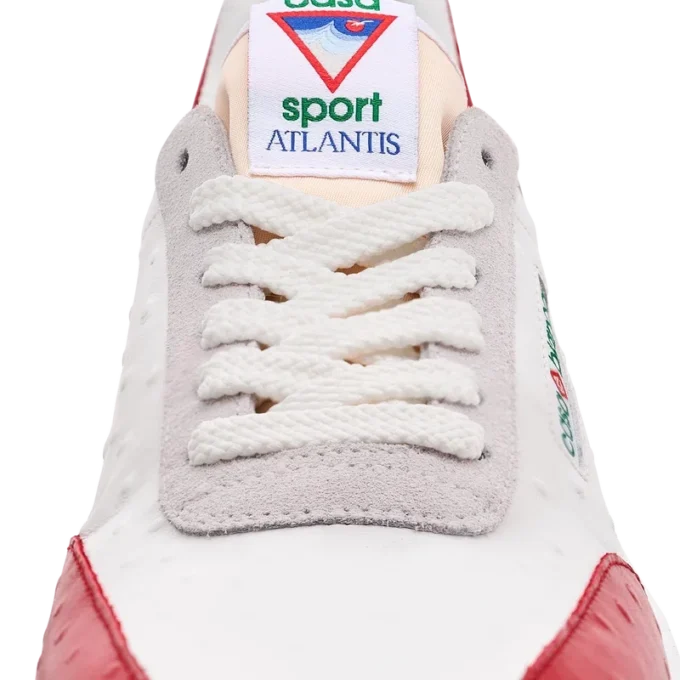 Erkek Atlantis Kırmızı Devekuşu Sneaker