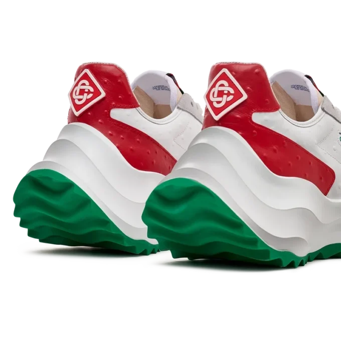 Erkek Atlantis Kırmızı Devekuşu Sneaker