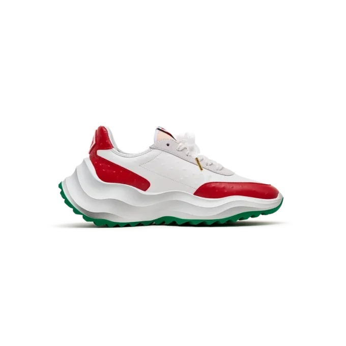 Erkek Atlantis Kırmızı Devekuşu Sneaker