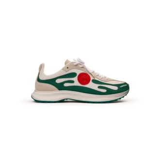 Kadın Beyaz ve Yeşil Stade Sneaker