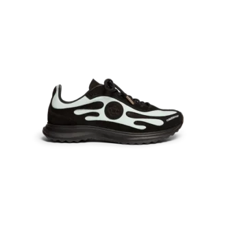 Erkek Siyah ve Nane Yeşili Stade Sneaker