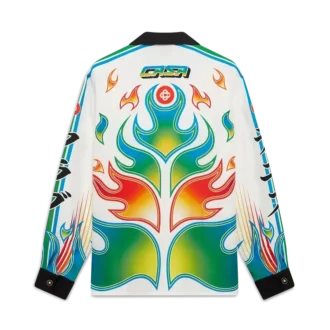 Flame Laurel Uzun Kollu İpek Twill Gömlek