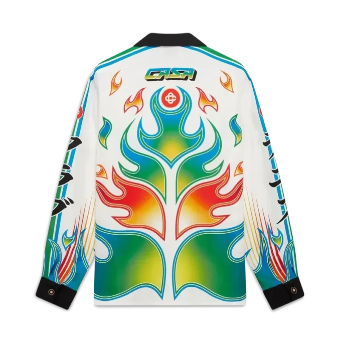 Flame Laurel Uzun Kollu İpek Twill Gömlek
