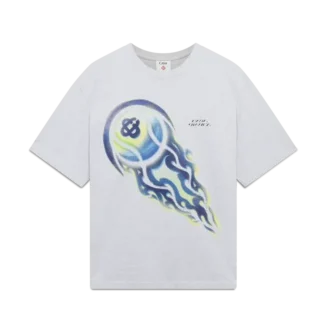 Flaming Tennis Ball Oversized Kısa Kollu Şort Tişört