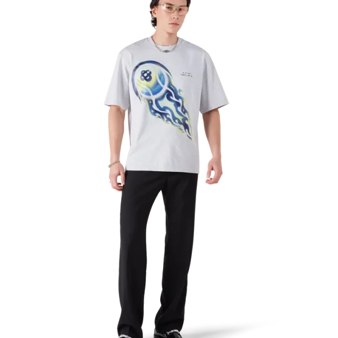 Flaming Tennis Ball Oversized Kısa Kollu Şort Tişört Flaming Tennis Ball Oversized Kısa Kollu Şort Tişört