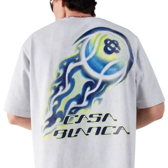 Flaming Tennis Ball Oversized Kısa Kollu Şort Tişört Flaming Tennis Ball Oversized Kısa Kollu Şort Tişört