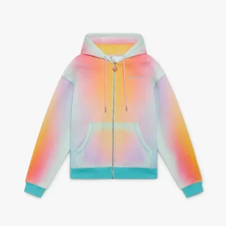 Glass Fermuarlı Kapüşonlu Sweatshirt
