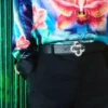 Denim Monogram Düz Paça Kot Denim Monogram Düz Paça Kot