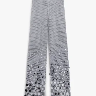 Gümüş Kroşe Aynalı Pantolonlar