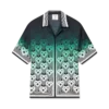 Gradient Monogram Kısa Kollu İpek Gömlek Gradient Monogram Kısa Kollu İpek Gömlek