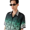 Gradient Monogram Kısa Kollu İpek Gömlek Gradient Monogram Kısa Kollu İpek Gömlek