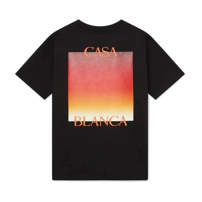 Gradient Square Kısa Kollu Şort Tişört