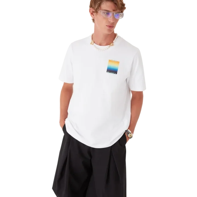 Gradient Square Kısa Kollu Şort Tişört
