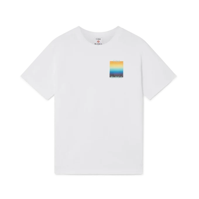 Gradient Square Kısa Kollu Şort Tişört