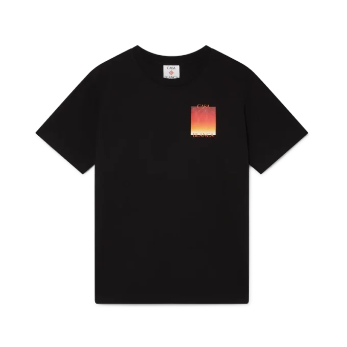 Gradient Square Kısa Kollu Şort Tişört