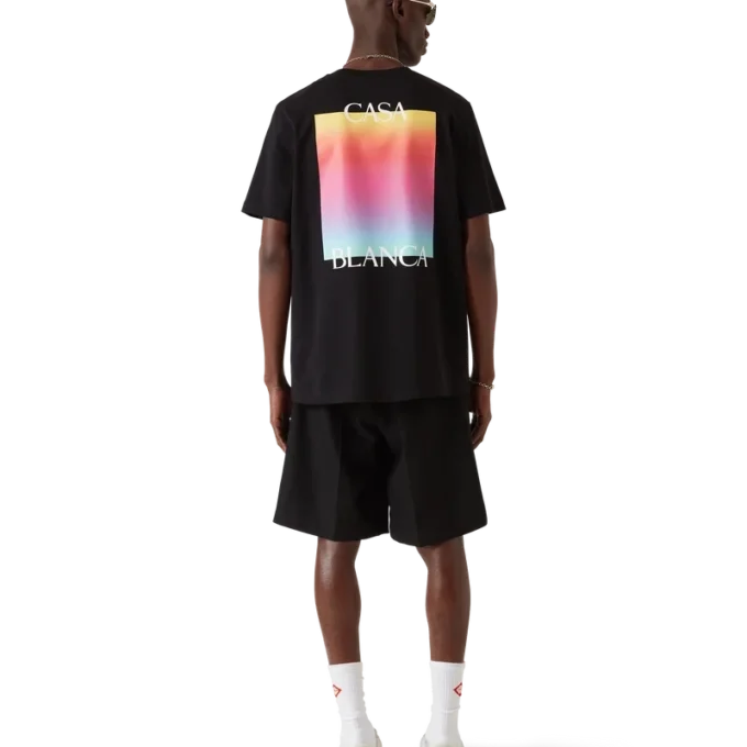 Gradient Square Logo Kısa Kollu Tişört