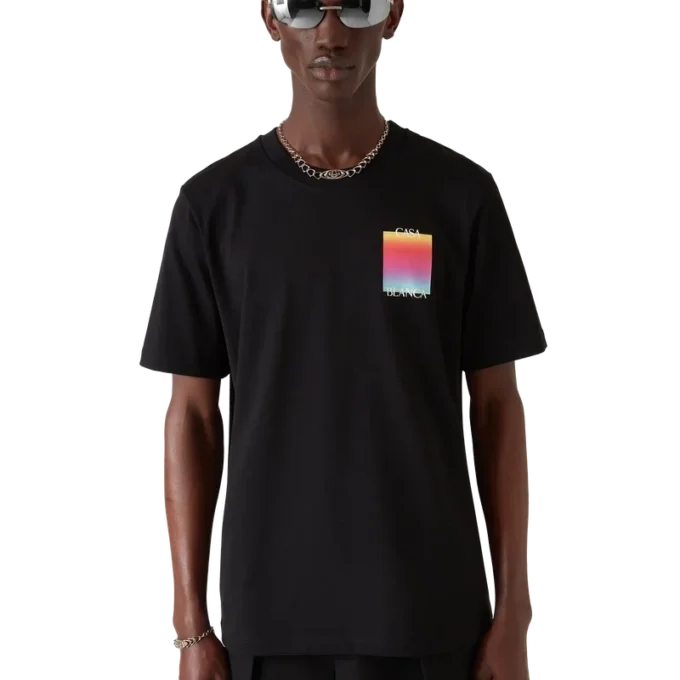 Gradient Square Logo Kısa Kollu Tişört