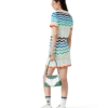 Gradient Wave Kroşe Mini Elbise