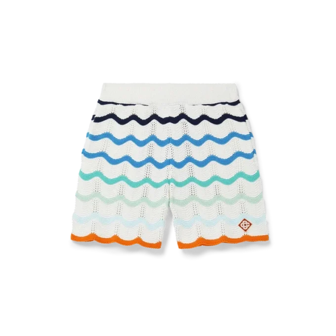 Gradient Wave Kroşe Şortlar Gradient Wave Kroşe Şortlar