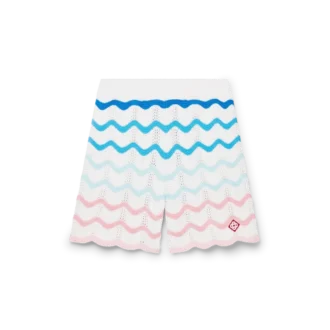 Gradient Wave Kroşe Şortlar