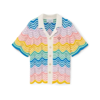 Gradient Wave Örgü Gömlek