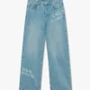 Graffiti Yıpranmış Denim Kot Graffiti Yıpranmış Denim Kot