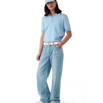 Graffiti Yıpranmış Denim Kot