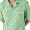 Havlu Dokuma Monogram Kısa Kollu Gömlek Havlu Dokuma Monogram Kısa Kollu Gömlek