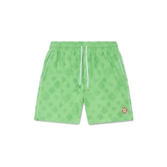 Havlu Dokuma Monogram Şortlar