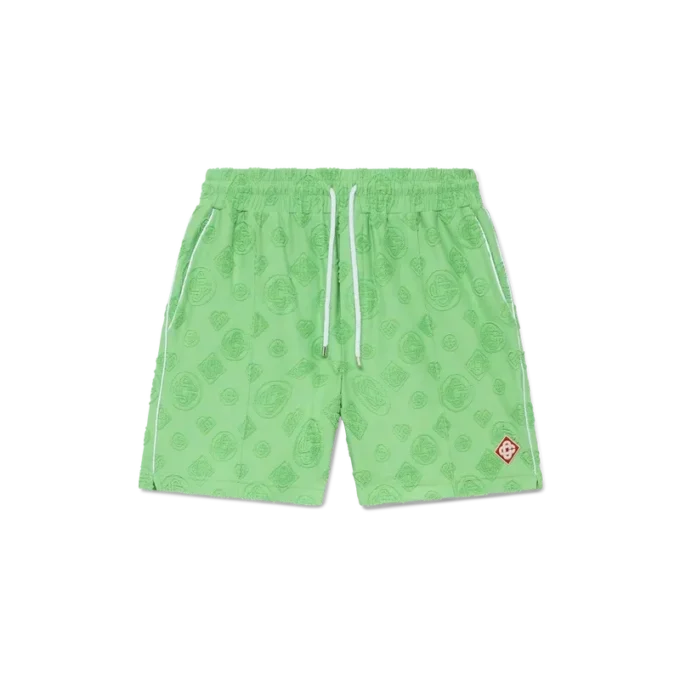 Havlu Dokuma Monogram Şortlar Havlu Dokuma Monogram Şortlar