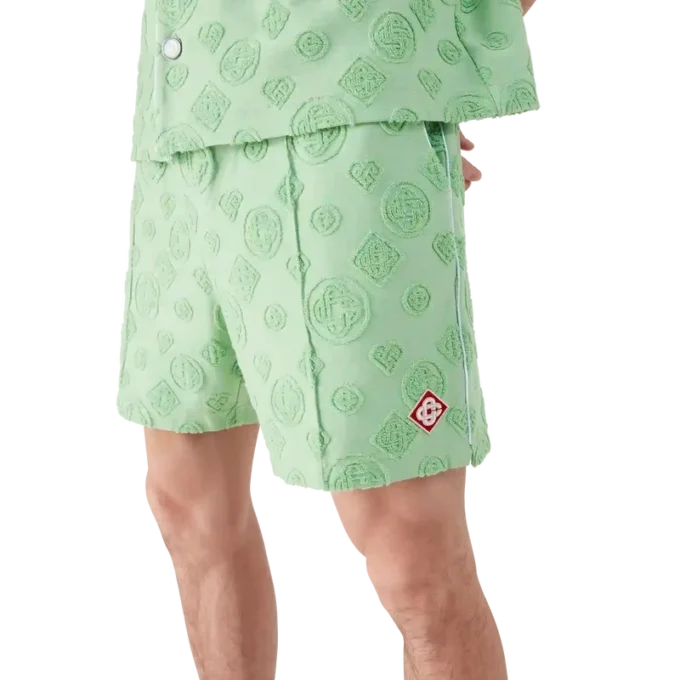 Havlu Dokuma Monogram Şortlar Havlu Dokuma Monogram Şortlar