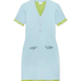 Çift Yüzlü Merinos Mini Elbise