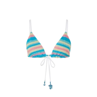 Çizgili Havlu Bikini Üstü
