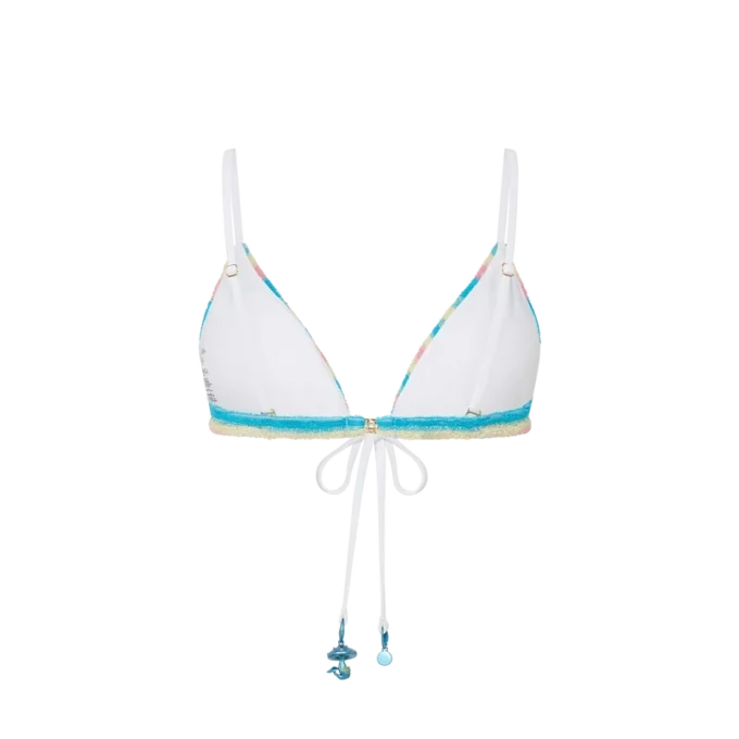 Çizgili Havlu Bikini Üstü