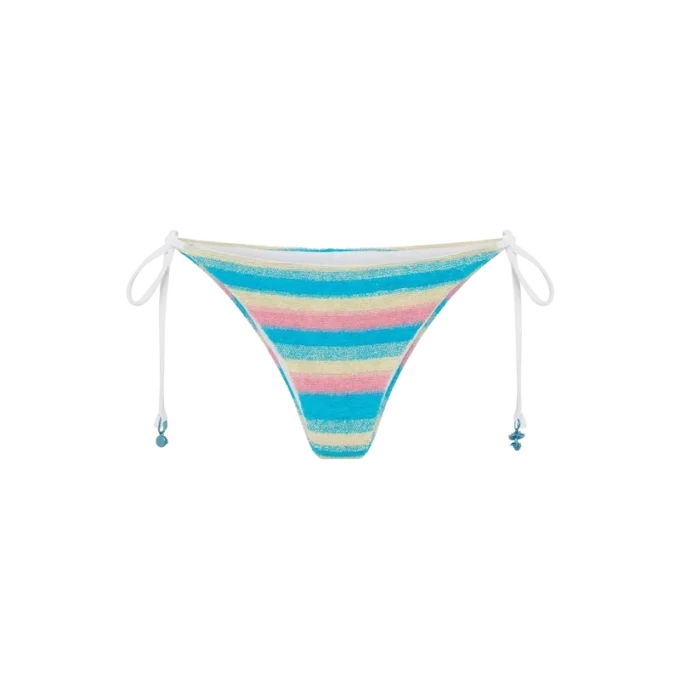 Çizgili Havlu Kumaş Bikini Altı