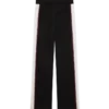 Çizgili Merinos Örgü Pantolonlar