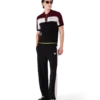 Çizgili Merinos Örgü Polo Yaka Tişört Çizgili Merinos Örgü Polo Yaka Tişört