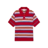 Çizgili Oversized Polo Yaka Tişört Çizgili Oversized Polo Yaka Tişört
