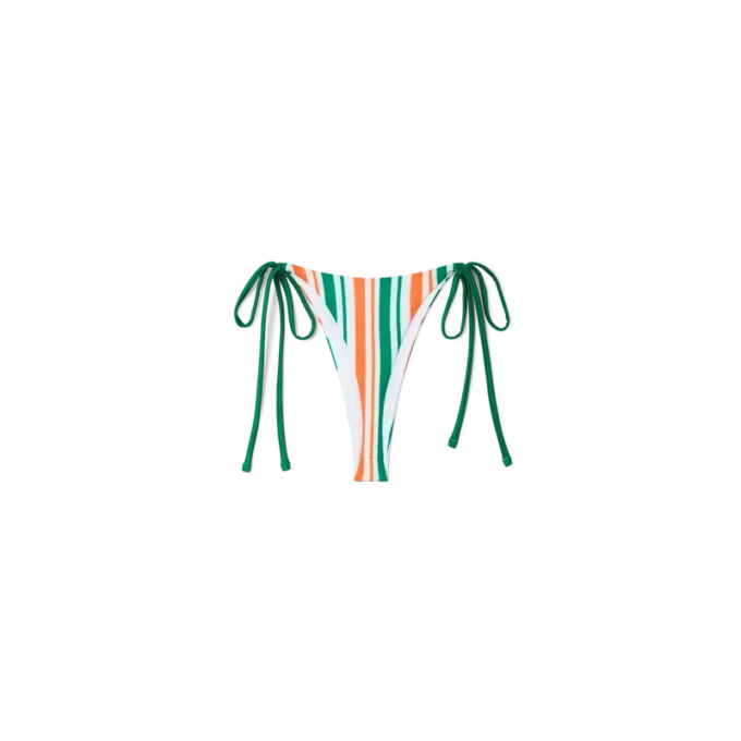 Çizgili İpli Bikini Altı
