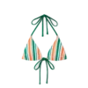 Çizgili İpli Bikini Üstü